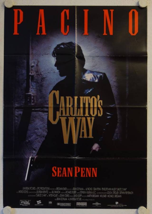 Carlitos Way original release german movie poster